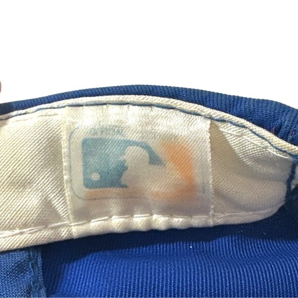 Vntg New York Mets MLB Twill Snapback Hat Blue & Orange Athleisure - Picture 5 of 8